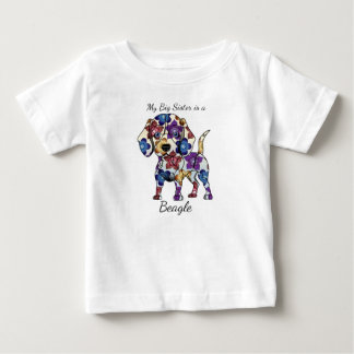 T-shirt Pour Bébé My Big Sister est un Bodysuit Beagle