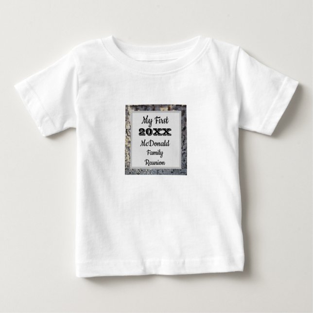 T-shirt Pour Bébé My First Family Reunion Stydern Mosaic (Devant)