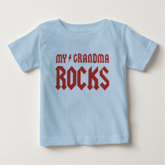 T-shirt Pour Bébé My Grand-mère Rocks