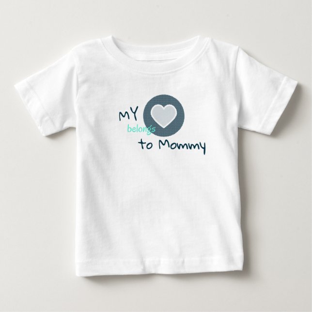 T-shirt Pour Bébé My Heart Belongs (Devant)