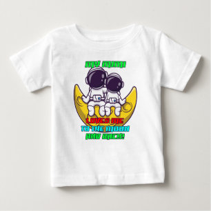 T-shirt Pour Bébé My Mimi Loves Me to the Moon and Back Astronaut