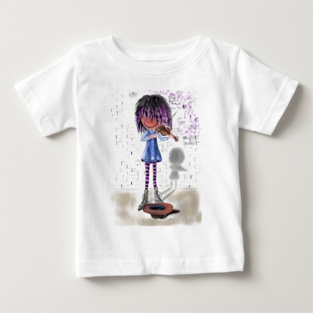 T-shirt Pour Bébé My Music - The Little Violinist - Sweet (Devant)