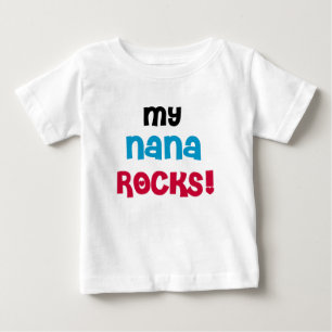 T-shirt Pour Bébé My Nana Rocks