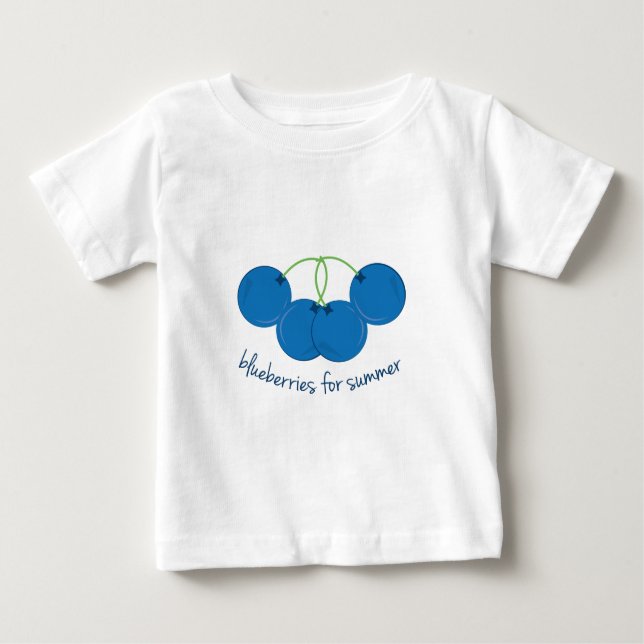T-shirt Pour Bébé Myrtilles pour l'été (Devant)