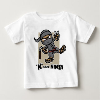 T-shirt Pour Bébé "N" est pour Ninja Toddler Long Sleeve
