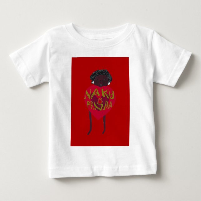 T-shirt Pour Bébé Nakupenda Sana Art Print Swahili Design (Devant)