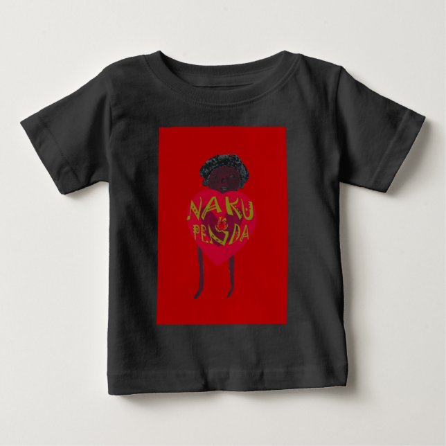 T-shirt Pour Bébé Nakupenda Sana Impression d'art Design swahili (Devant)