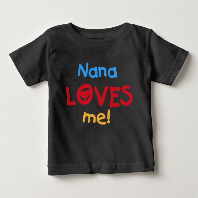 T-shirt Pour Bébé Nana M'Aime (Devant)