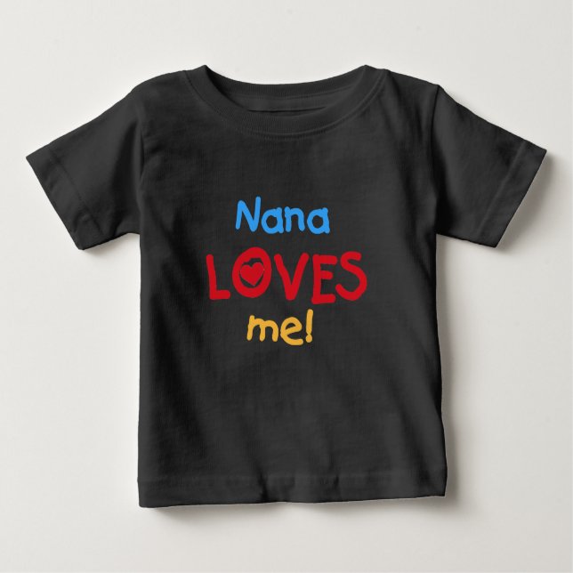 T-shirt Pour Bébé Nana M'Aime (Devant)