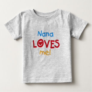 T-shirt Pour Bébé Nana m'aime