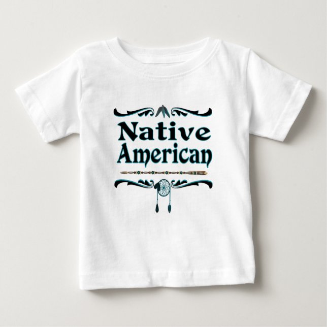 T-shirt Pour Bébé natif américain (Devant)