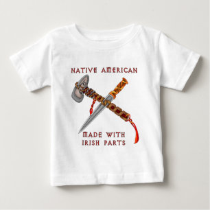 T-shirt Pour Bébé Natif américain/Irlandais