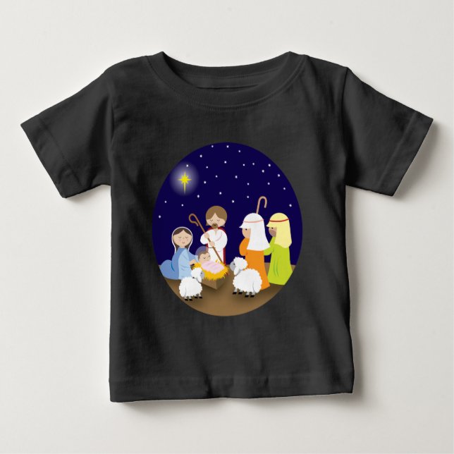 T-shirt Pour Bébé Nativité du Seigneur (Devant)