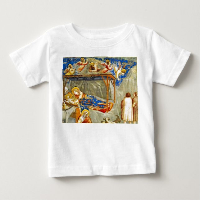 T-shirt Pour Bébé Nativité Naissance de Jésus (Devant)