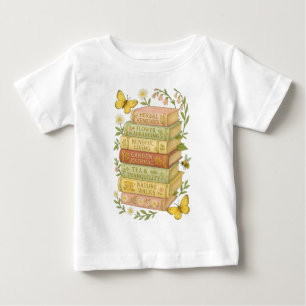 T-shirt Pour Bébé Nature et livre Lover Botanique Stack