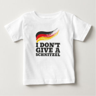 T-shirt Pour Bébé Ne donnez pas Schnitzel drapeau allemand Oktoberfe