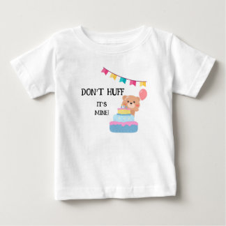 T-shirt Pour Bébé "Ne Huff c'est pas à moi", mon garçon d'anniversai