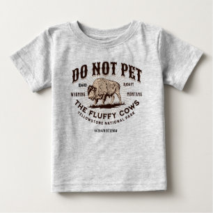 T-shirt Pour Bébé Ne pas familiariser avec les vaches à la luffée Bi