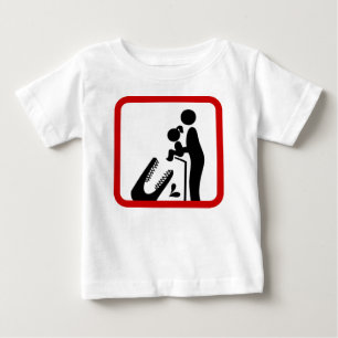 T-shirt Pour Bébé Ne pas nourrir sa fille au Zoo du Crocodile