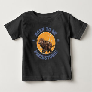 T-shirt Pour Bébé Né pour être bébé mammouth laineux préhistorique