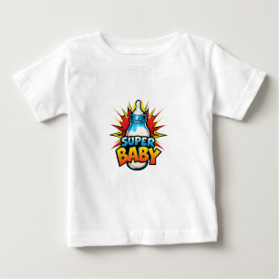 T-shirt Pour Bébé Né pour être super
