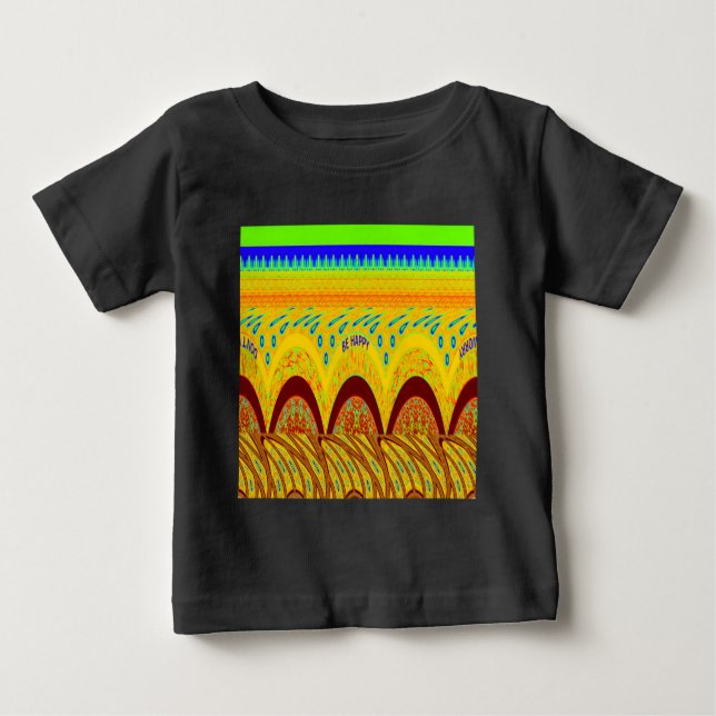 T-shirt Pour Bébé Ne vous inquiétez pas être heureux Art Design (Devant)