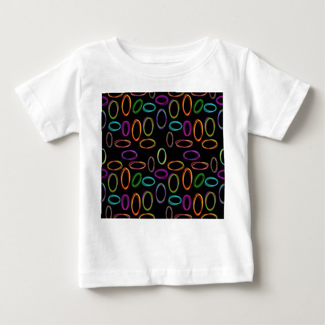 T-shirt Pour Bébé Neon Ovals (Devant)