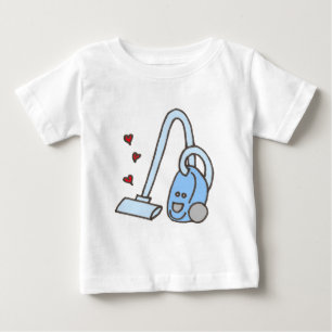 T-shirt Pour Bébé Nettoyeur de vide avec coeur