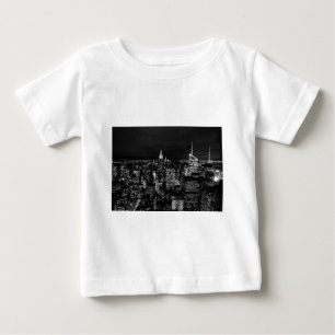 T-shirt Pour Bébé New York City Night Skyline
