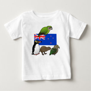 T-shirt Pour Bébé New Zealand Birdorables