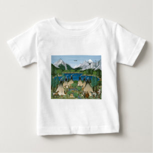 T-shirt Pour Bébé Nez Perce ~ Lac Wallowa