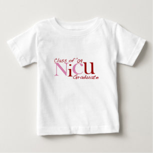 T-shirt Pour Bébé NICU Graduate Class of '09 (Rose)