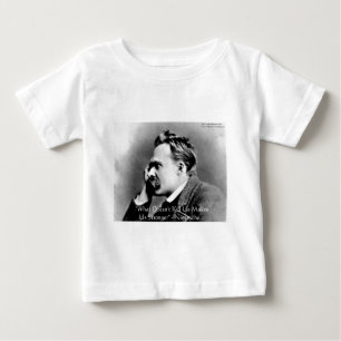 T-shirt Pour Bébé Nietzsche "Ne tue pas U" Citation Cadeaux & Tee - 