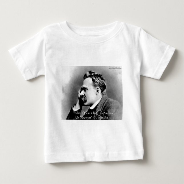 T-shirt Pour Bébé Nietzsche "Ne tue pas U" Citation Cadeaux & Tee -  (Devant)