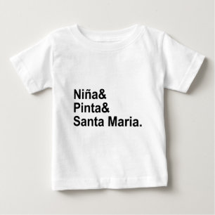 T-shirt Pour Bébé Nina Pinta Santa Maria   Navire de Christophe Colo