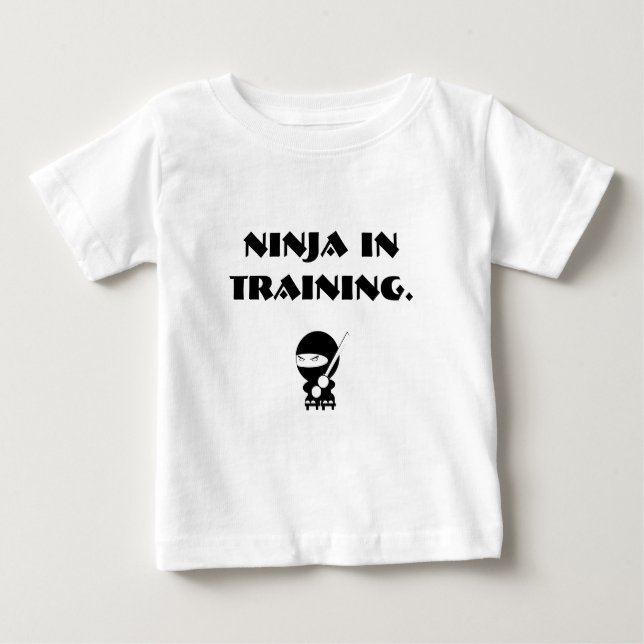 T-shirt Pour Bébé Ninja en formation (Devant)