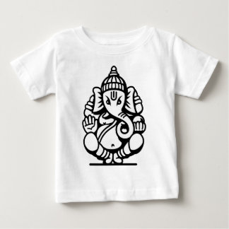 T-shirt Pour Bébé No. 4 (noir) d'éléphant de Ganesha