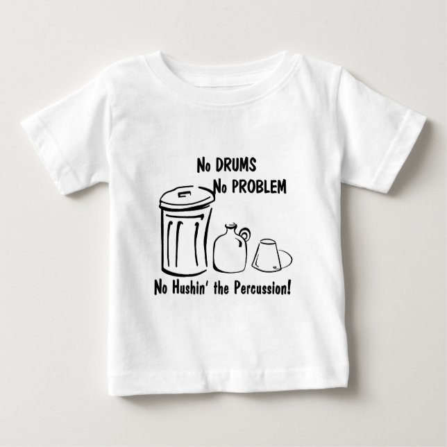T-shirt Pour Bébé No Hushin the Percussion (Devant)