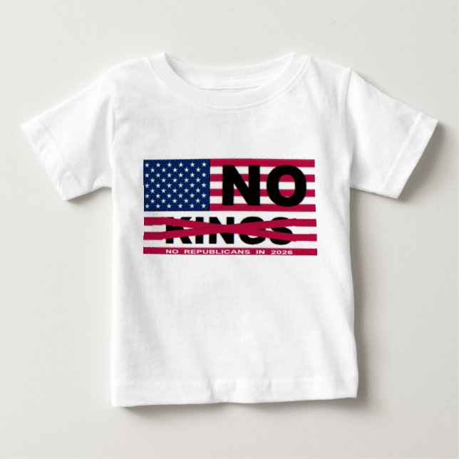 T-SHIRT POUR BÉBÉ NO KINGS (Devant)