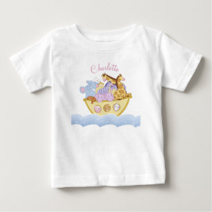 T-shirt Pour Bébé Noah’s Ark nom personnalisé Baby Bodysuit