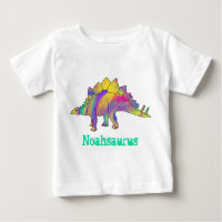 Noah saurus Colorée Stegosaurus Dinosaur Art