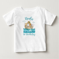 Noah's ark Anniversaire Nom chemise