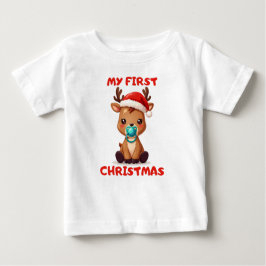 T-shirt Pour Bébé Noël bébé renne