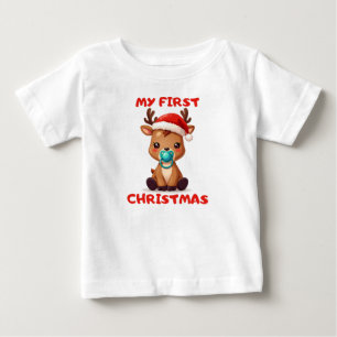 T-shirt Pour Bébé Noël bébé renne
