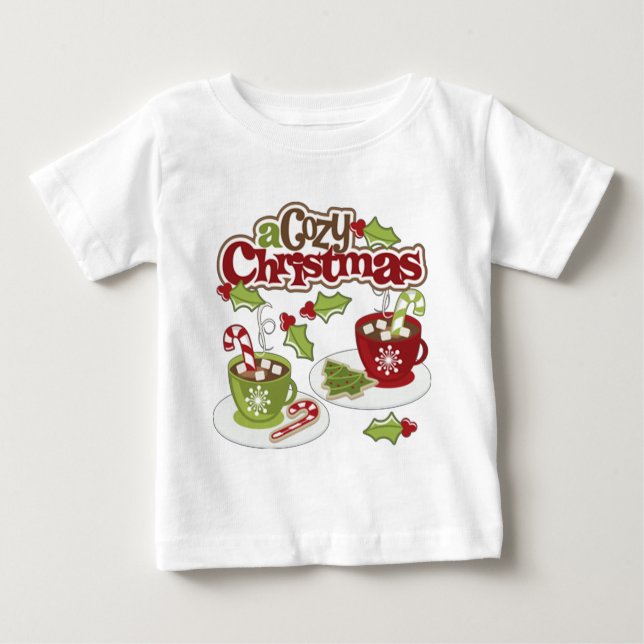 T-shirt Pour Bébé Noël cosy (Devant)