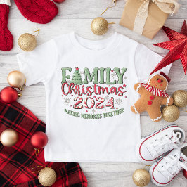 T-shirt Pour Bébé Noël de famille 2024