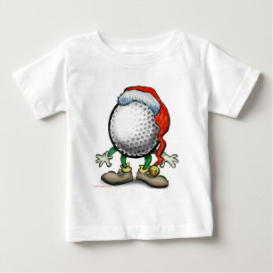 T-shirt Pour Bébé Noël de golf