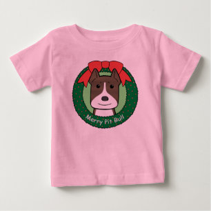 T-shirt Pour Bébé Noël de Pitbull