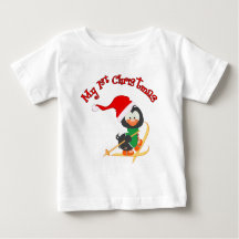 Noël de ski de pingouin ęr