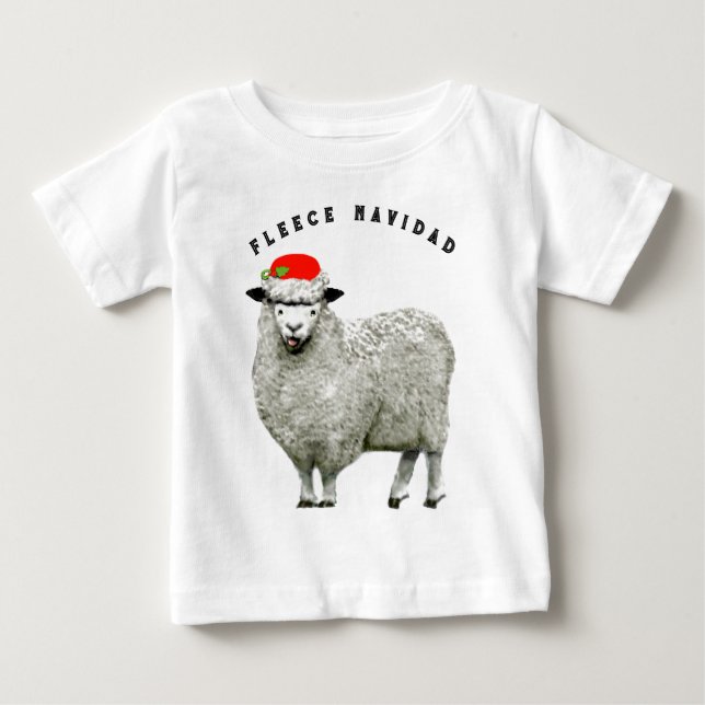 T-shirt Pour Bébé Noël drôle (Devant)
